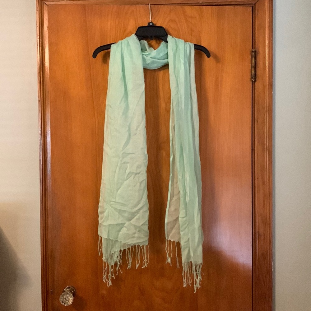 Mint green scarf
